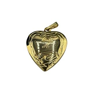 Heart Photo Locket Pendant Initial A Ballet